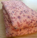 Floral Missoni Textured Knit Fabric – Peach Blossom | Polyester Spandex | 60” Wide | Apparel Knit by the Yard