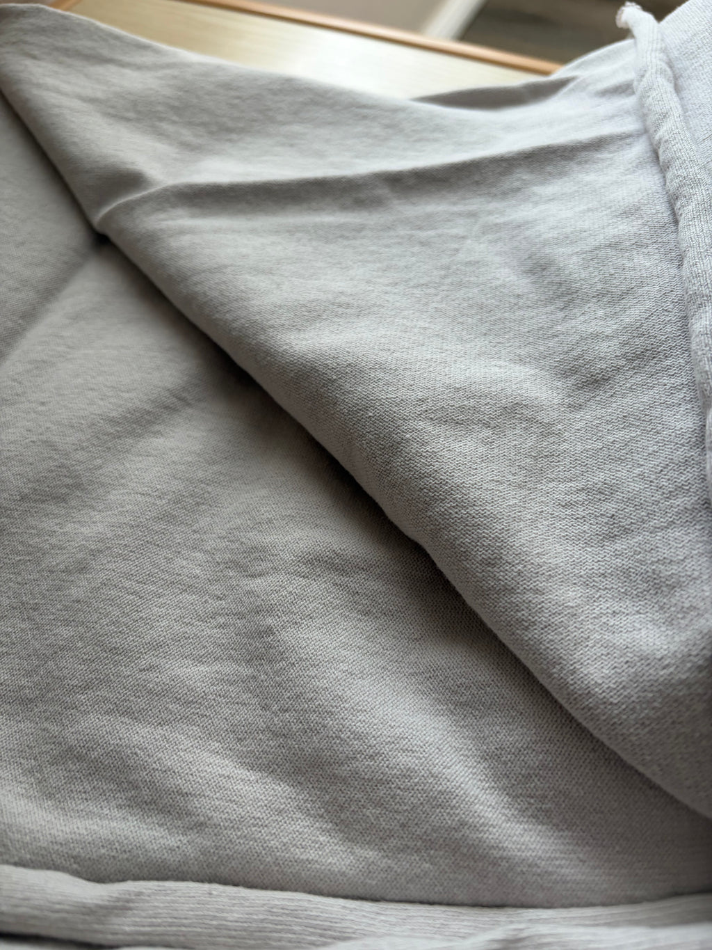 Heavyweight Japanese Cotton Jersey Knit Fabric | 100% Cotton | 2-Way Stretch | 303 GSM | Premium Apparel Fabric | Cream