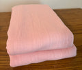 Blush Pink Cotton Pointelle Knit Fabric