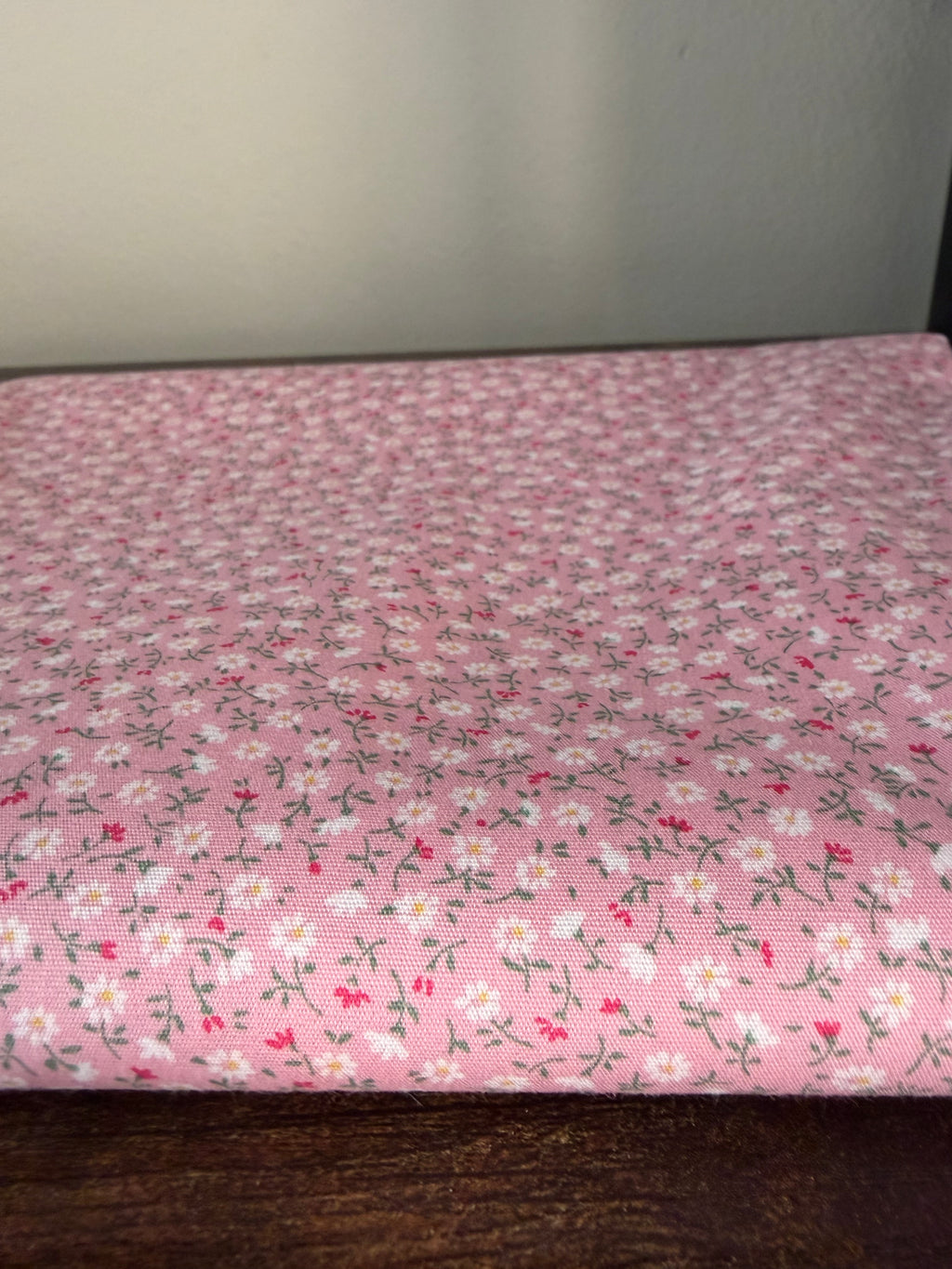 Sevenberry Japanese Cotton Fabric – Ditsy Floral Print | Pink & Blue | Sold by the Yard
