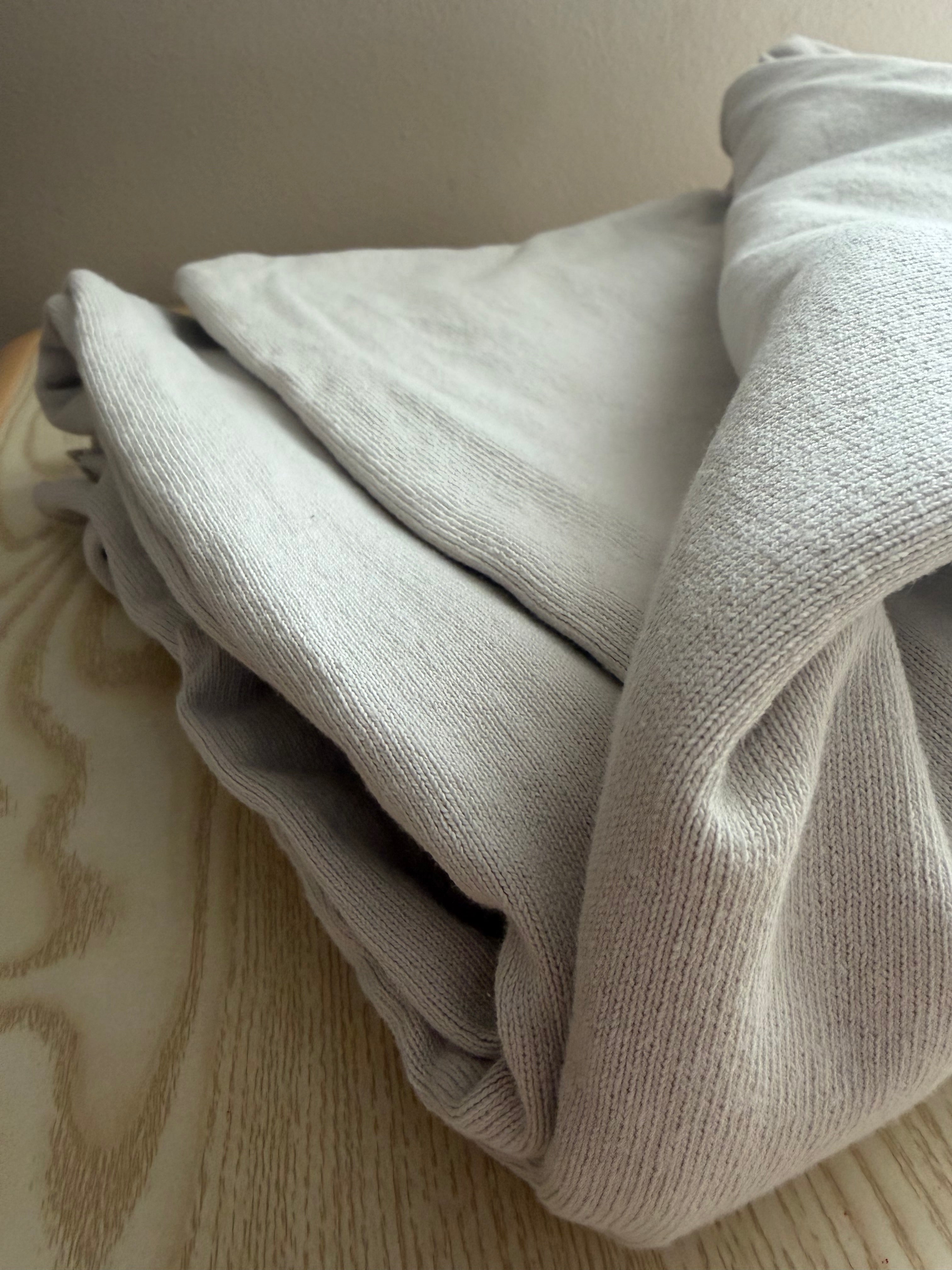 Heavyweight Japanese Cotton Jersey Knit Fabric | 100% Cotton | 2-Way Stretch | 303 GSM | Premium Apparel Fabric | Cream