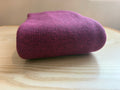 Burgundy Thermal Waffle Knit Fabric – Polyester/Cotton Blend – 60” Wide – Soft Apparel Knit