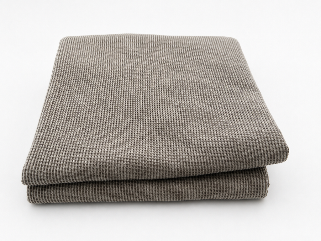 Japanese 100% Cotton Waffle Knit Fabric – Imported from Japan – 60” Wide – Premium Apparel Fabric