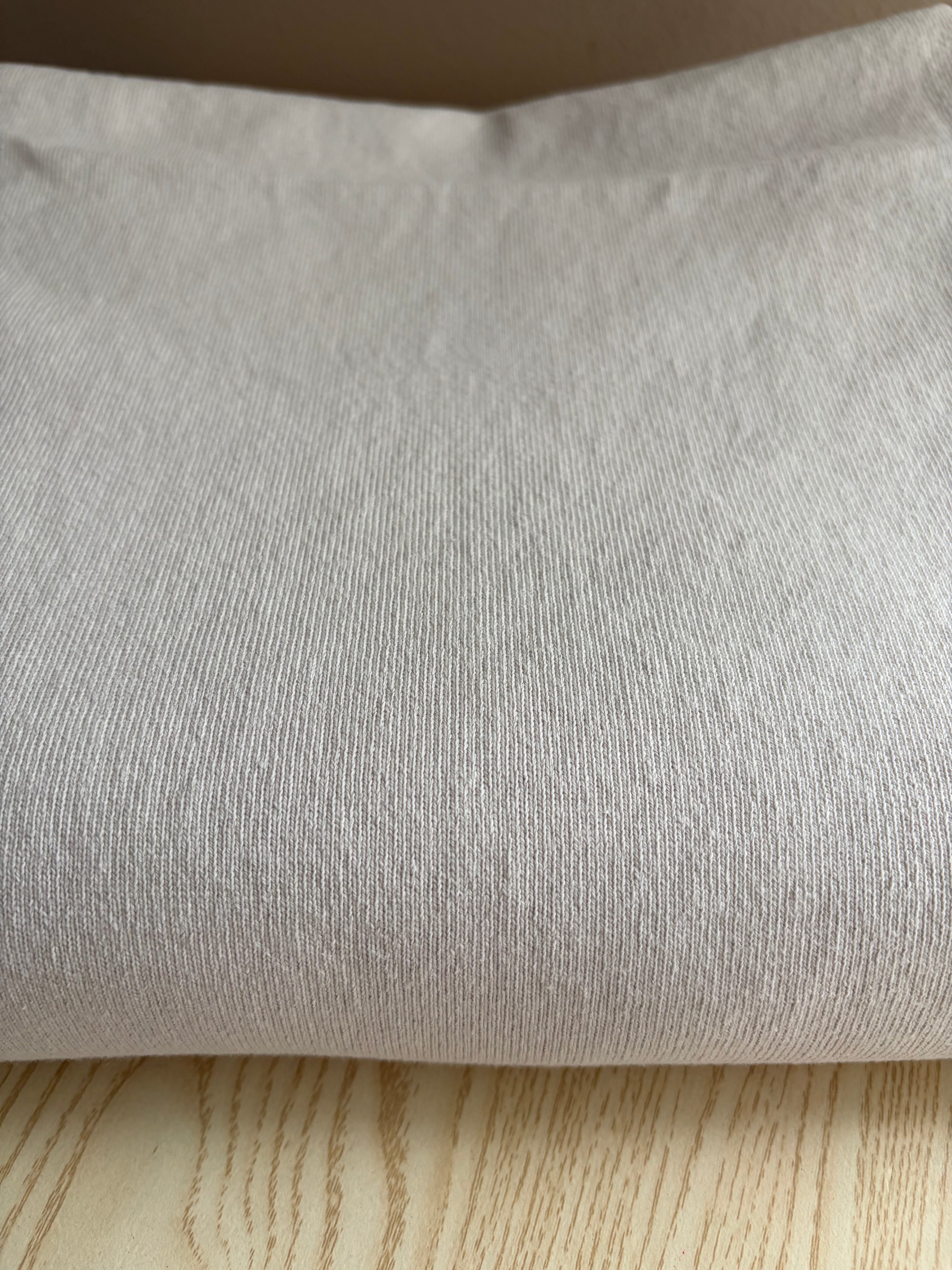 Heavyweight Japanese Cotton Jersey Knit Fabric | 100% Cotton | 2-Way Stretch | 303 GSM | Premium Apparel Fabric | Cream