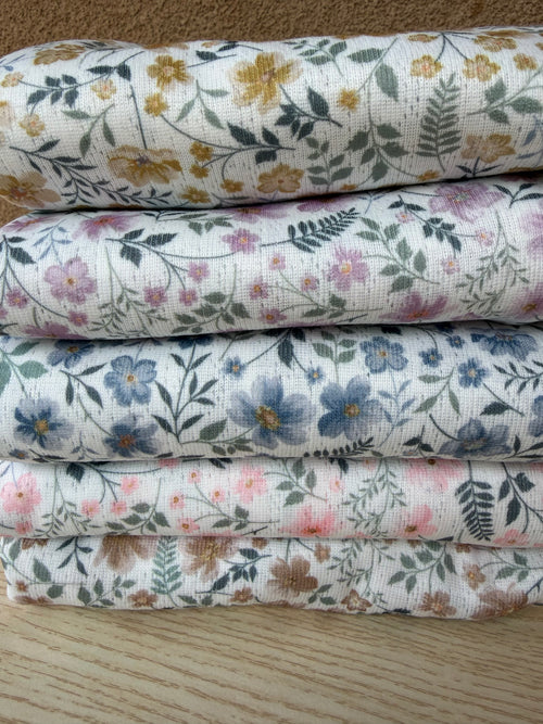 Jacquard Pointelle Knit Fabric By the Yard - Floral Print Polyester Knit - Lightweight, Anti-pill, Eco-Friendly Apparel Fabric - 60" Wide