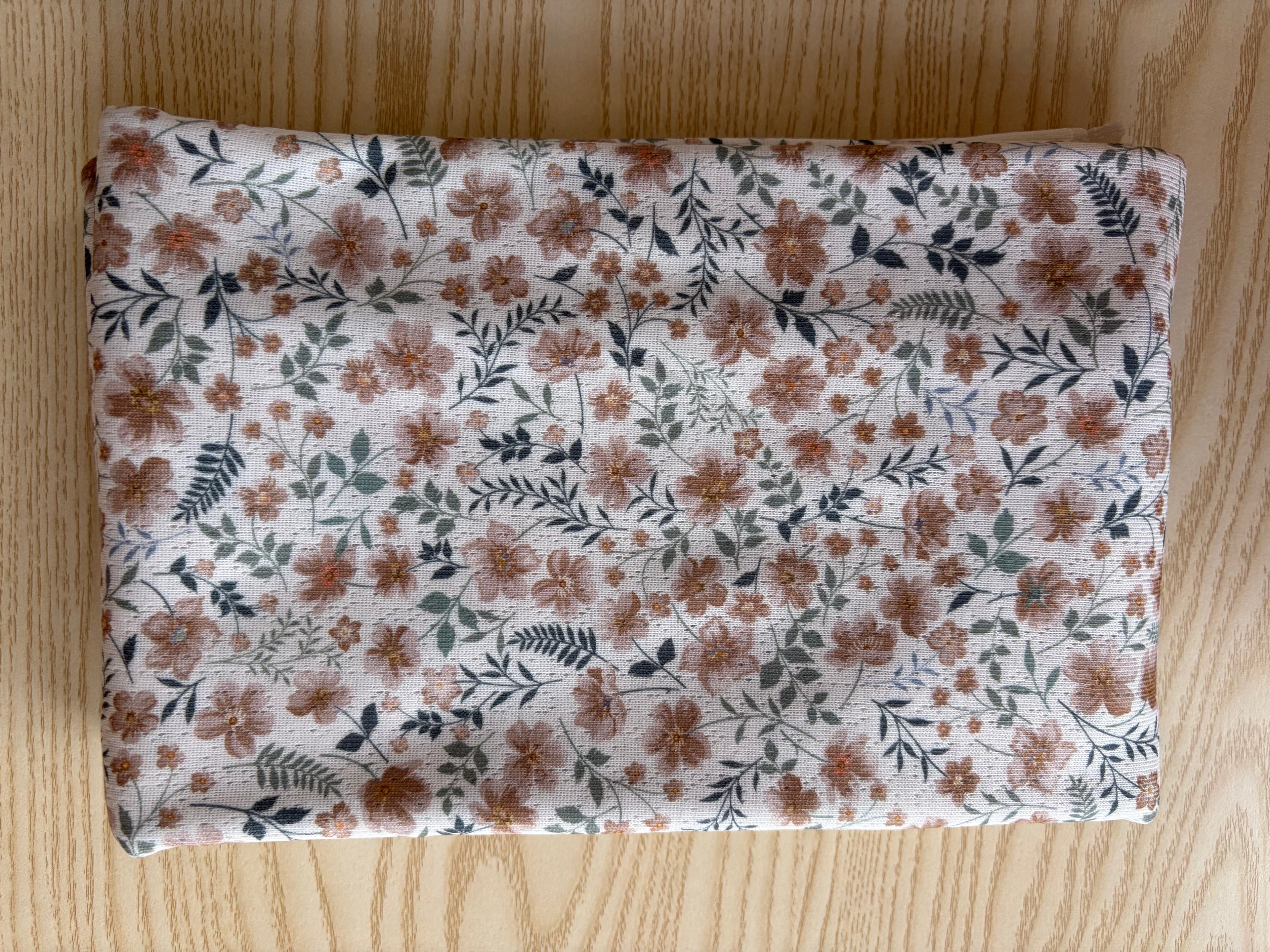 Jacquard Pointelle Knit Fabric By the Yard - Floral Print Polyester Knit - Lightweight, Anti-pill, Eco-Friendly Apparel Fabric - 60" Wide