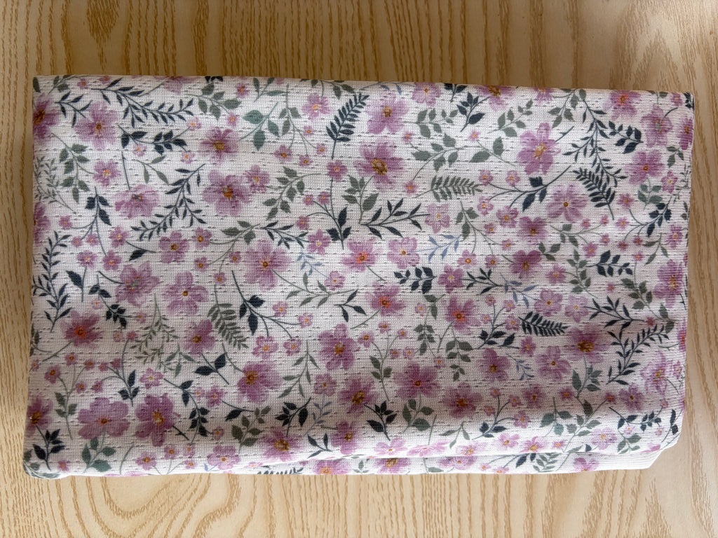 Jacquard Pointelle Knit Fabric By the Yard - Floral Print Polyester Knit - Lightweight, Anti-pill, Eco-Friendly Apparel Fabric - 60" Wide
